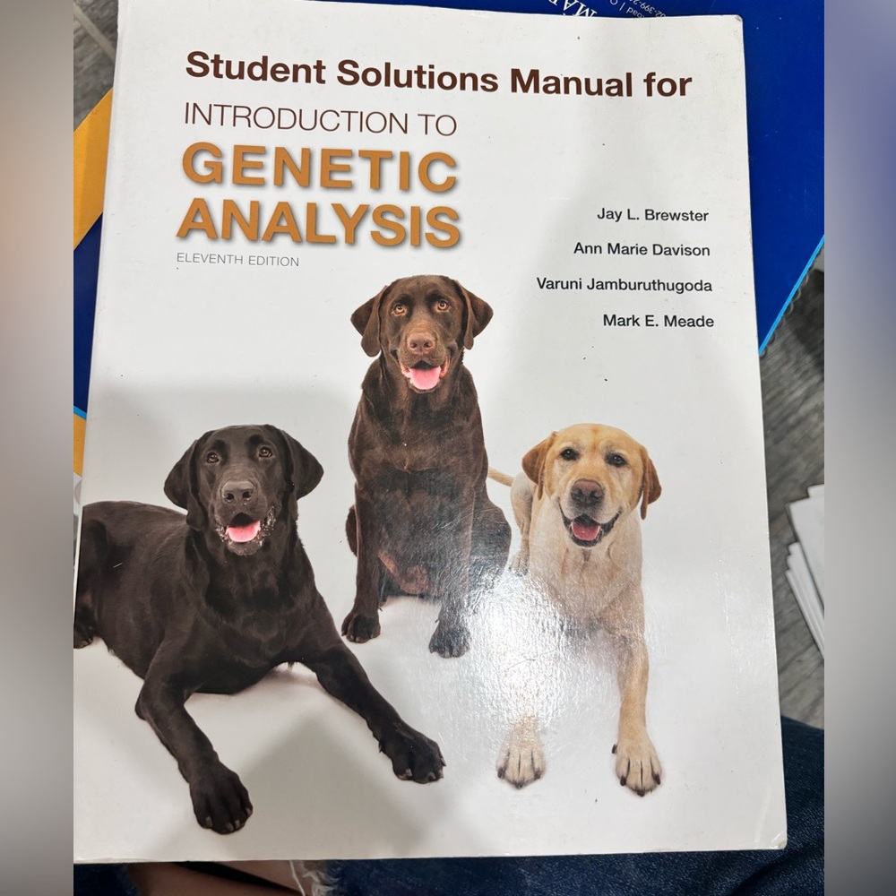Genetics solution manual
